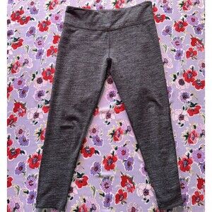 Calvin Klein sz L Women’s Gray 23” Inseam Cropped Athletic Leggings Yoga Pants